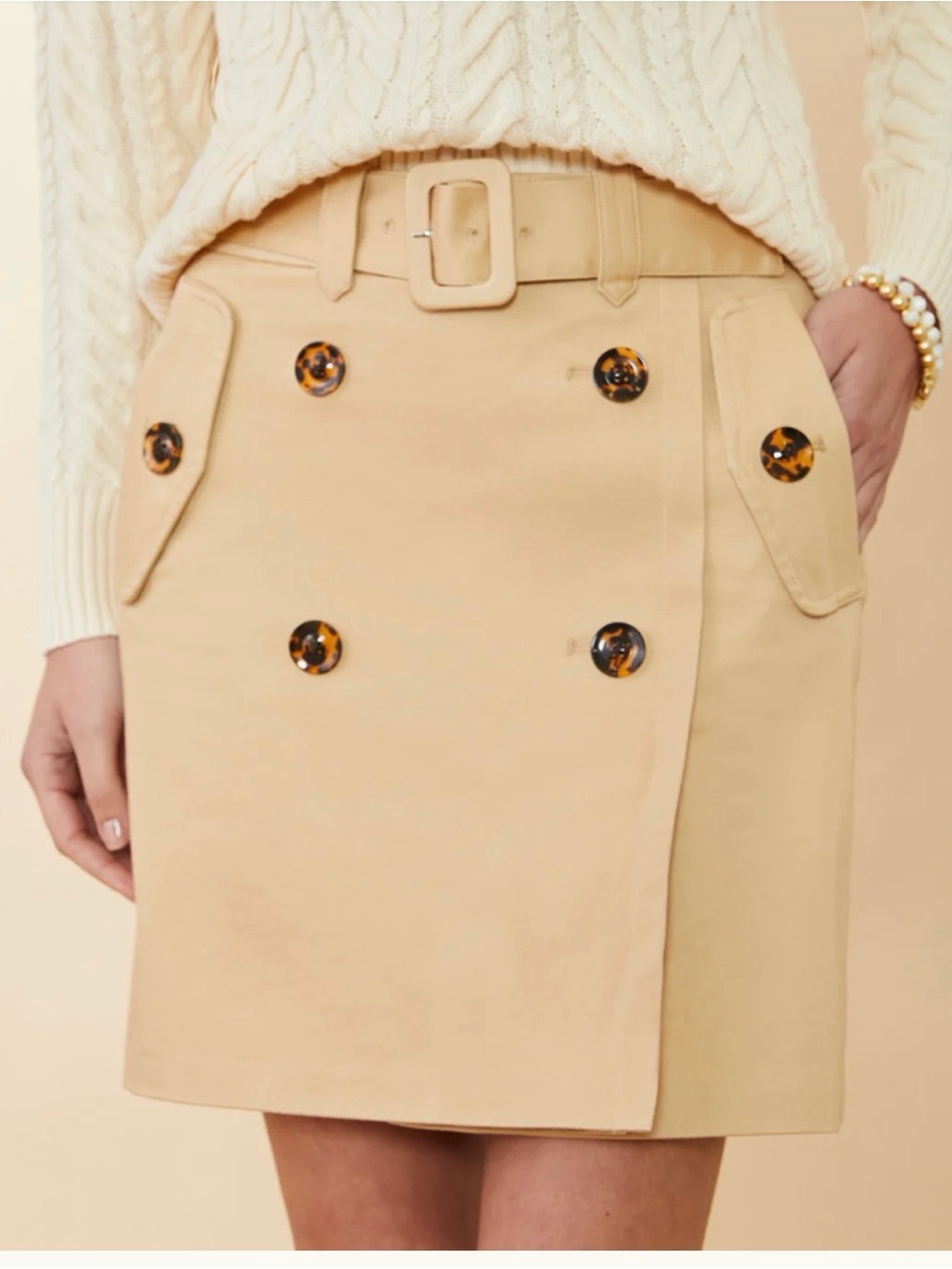 Spartina 449- Danelle Twill Skort Khaki size 2